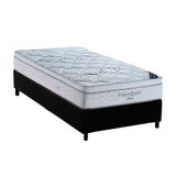 Cama Box Solteiro: Colchão Molas Ensacadas Ortobom Superpocket Freedom Visco + Base Black(88x188)