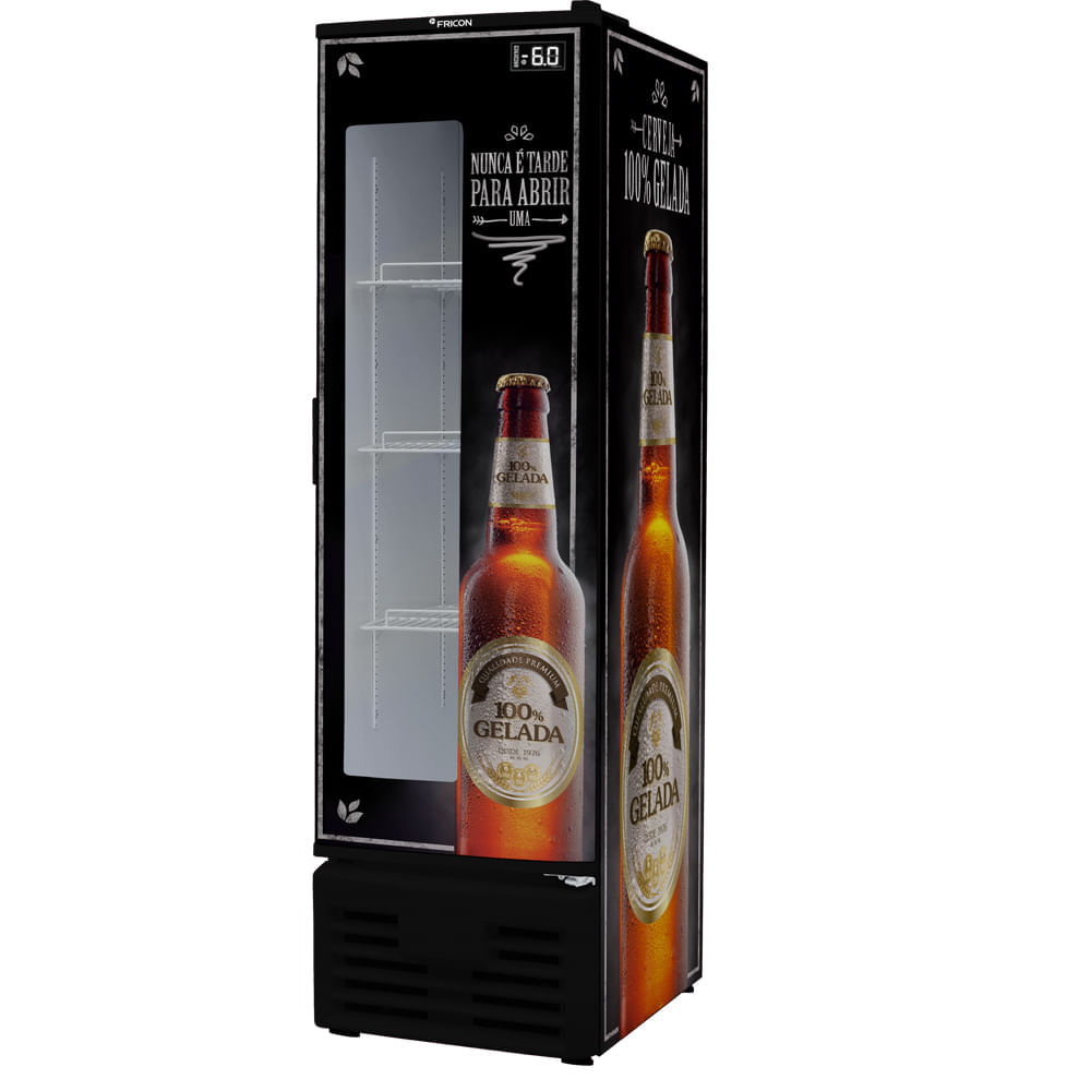 Conservador Vertical de Cervejas Porta com Visor 284 Litros Fricon VCFC284-2D000 Preto 220V Menor preço em Conservador Vertical de Cervejas Porta com Visor 284 Litros Fricon VCFC284-2D000 Preto 220V