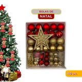 Kit 40 Enfeites De Natal Premium Decoração Completa Arvore