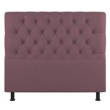 Cabeceira Cama Box Casal King Size Nice 195cm Suede Rosê - Abmaza