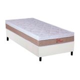 Cama Box Solteiro: Colchão Ortopédico Orthoflex Foggia Premier + Base Crc Courano White(88x188)