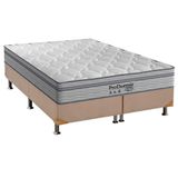 Cama Box Queen: Colchão Molas Ensacadas Probel Springs Luxo + Base Clean(158x198)