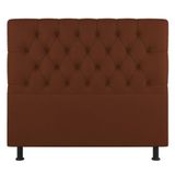 Cabeceira Cama Box Casal King Size Nice 195cm Suede Terracota - Abmaza