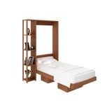 Cama Multifuncional Juvenil Solteiro Articulada Dobrável Cm8013 Amêndoa - Tecno Mobili