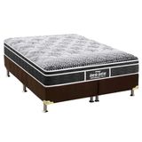 Cama Box Queen: Colchão Anatômico Probel D28/ep Guarda Costas Prómiddle Plus + Base Brown(158x198)