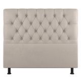 Cabeceira Cama Box Casal King Size Nice 195cm Suede Bege - Abmaza