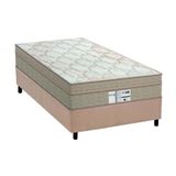 Cama Box Solteiro: Colchão Molas Probel Prolastic Born + Base Crc Suede Clean(88x188)