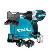 Chave Impacto 1/2 Bateria 18v Lxt Makita Dtw1002z + Kit 2