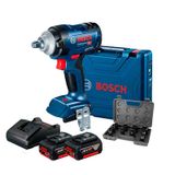 Chave Impacto 1/2 Bateria 18v Bosch Gds18v-400 + Kit 2