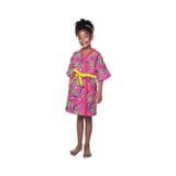 Roupao Aveludado Infantil Quimono Estampado Barbie G Lepper