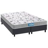 Cama Box Queen: Colchão Ortopédico Probel D45/ep + Base Gray(158x198)
