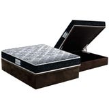 Cama Box Baú Casal: Colchão Anatômico Probel D33/ep Tech1500 Double Face + Base Brown(138x188)