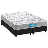 Cama Box Queen: Colchão Anatômico Probel D45/eppedic Dupla + Base Gray(158x198)