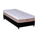 Cama Box Solteiro: Colchão Ortopédico Orthoflex Foggia Premier + Base Crc Suede Black(88x188)