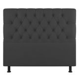 Cabeceira Cama Box Casal King Size Nice 195cm Linho Cinza - Abmaza