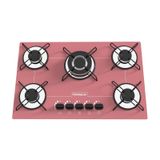 Fogão Cooktop Ultra Chama 5 Bocas Rosa - Chamalux