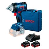 Kit Chave Impacto 1/2 400n.m A Bateria 18v Bosch Gds18v-400