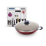 Kit - Panela Wok 6l Alumínio 36 Cm Paris Vermelho + 1 Conjunto Facas 9pç - Tramontina