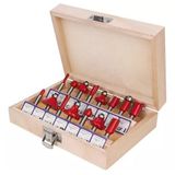 Jogo De Fresas Para Tupia 8mm Com 15 Peças Para Madeira St