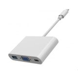 Adaptador De Type-c Para Vga/ Type-c 3x Usb 3.0