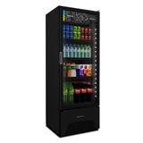 Visa Cooler Refrigerador Expositor De Bebidas Vertical 2 A 8c 370l Vb40ah 220v All Black 220v