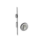 Fechadura Rolete Porta Pivotante Pado Inox Escovado Maquina