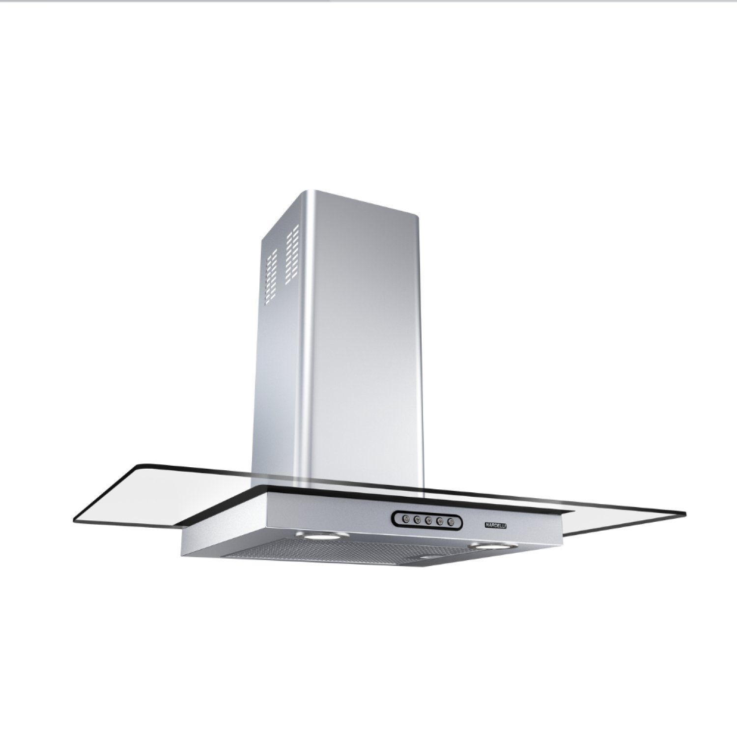 Coifa Vidro Reto Inox Duto Slim 80cm 220v Nardelli