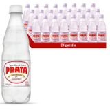 Água Mineral Alcalina Prata Com Gás Pet 510ml (24 Unidades)