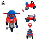 Triciclo Velotrol Spider Com Alça Diversão Com Segurança