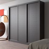 Guarda-roupa Casal Bartira Village Com 3 Portas Ripadas, 4 Gavetas E 243.1cm