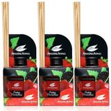 Kit 3 Aromatizador Perfume Ambiente Difusor Aroma Frutas Vm