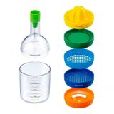 Espremedor Manual De Frutas Copo Medidor E Utilidades
