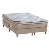 Cama Box + Colchão Castor Queen Innovation One Face Tecnopedic 158x198x54cm