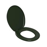 Assento Almofadado Oval - Astra Verde Escuro