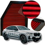 Filtro De Ar Esportivo Bmw X4 30i Motor 3.0 Suv Rs 2019 +