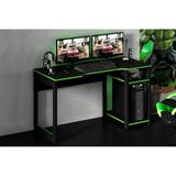 Mesa Computador Gamer Me4152 Preto/verde - Tecno Mobili