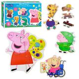 Meu Primeiro Quebra Cabeça Infantil Peppa Pig Peças Grandes