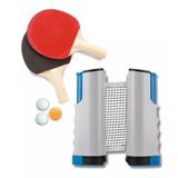 Rede + Raquete + Bola Ping Pong Tenis De Mesa De Qualidade