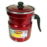 Leiteira Fervedor Com Apito Vermelha Esmaltada 1.6l Belmar