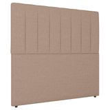 Cabeceira Cama Box Casal Queen Size Ivana 160cm Linho Bege