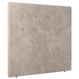 Cabeceira Cama Box Casal Queen Size Luana 160cm Veludo Bege