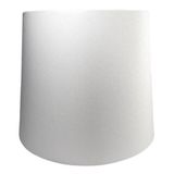 Cúpula De Abajur Luminária Tecido Cônica 15x20x15 - Branco