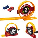 Pista Mega Speed Com Loop 360º Com Lançador + 02 Carrinhos