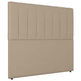 Cabeceira Cama Box Casal Queen Size Ivana 160cm Sintético Bege