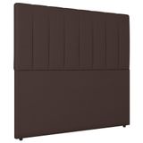 Cabeceira Cama Box Casal Ivana 140cm Sintético Marrom