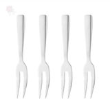 Kit Cj 4 Garfos De Aço Inox Para Aperitivo Wolff