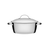 Caçarola Rasa Inox 4,2l 24cm Tramontina Allegra