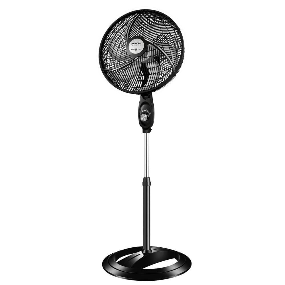 Ventilador De Coluna 40cm Mondial Super Power Vsp-40c 6 Pás 3 Velocidades Preto 220v