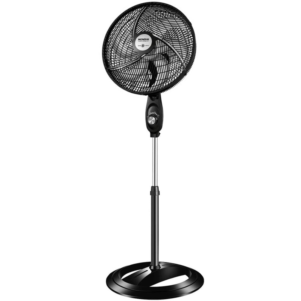 Ventilador De Coluna 40cm Mondial Super Power Vsp-40c 6 Pás 3 Velocidades Preto 110v