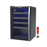 Adega Piubella 100 24 Garrafas 82l Porta Invertida 220v Venax Com Abridor Elétrico Vermelho